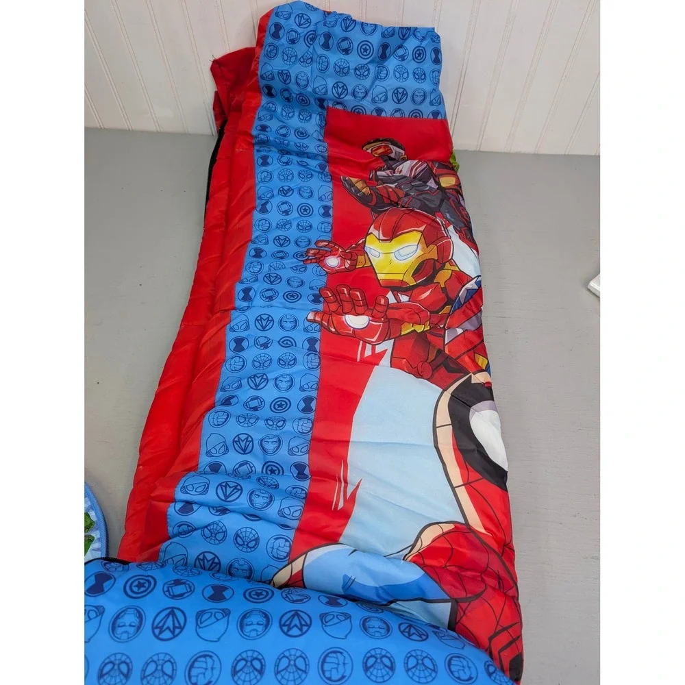 Marvel Super Hero Adventures Kids Sleeping Bag Spiderman Iron Man Capt. America‎